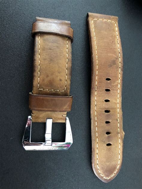 panerai distressed leather strap